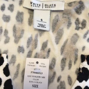 White House Black Market Sweaters - White House Black Market Leopard Cardigan S White House Black Market Sweaters - White House Black Market Leopard Cardigan S
